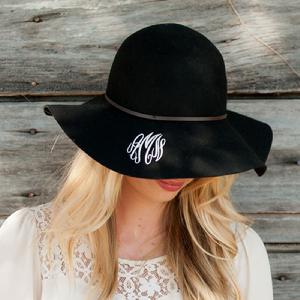  Monogrammed floppy hat