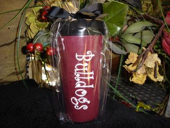 Bulldogs Tumbler, $18 each 