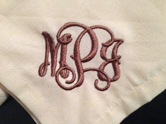 Monogrammed Dinner Napkins